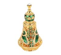 Pssopp Refillable Perfume Bottle, Vintage Middle Eastern Style Glass Empty Essential Oil Bottle Wedding 12ML (A)