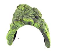Pssopp Reptile Hiding Cave Turtle Basking Platform Fish Shrimp Hideouts Aquarium Reptile Terrarium Hiding Decoration for Lizards Turtles Fish(Large)