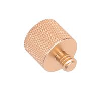 Pssopp Screw Converter, Premium Material, Easy Assembly, Made of Aluminum Alloy, with 1/4in Male Thread and 3/8in Female Thread, CNC Machining, for Tripod Monopod Camera Photo Use, for (Brass (A1-D))