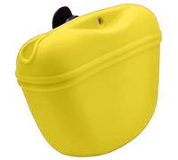 Pssopp Silicone Dog Fanny Pack Lightweight Portable Treat Pouch Large Capacity with Clamp/Holder for Pet Training (Yellow)