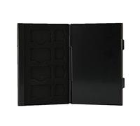 Pssopp SIM Card Organizer, Aluminum SIM Card Storage Case with Anti Static EVA, 4 Standard 12 Nano 4 Micro Slots and Pin Slot, Portable Travel Holder for Phone Users