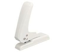 Pssopp Single Hole Puncher, Metal Structure, Portable Paper Punch Tool, 5.5mm Diameter, for Office and School Use (White)