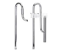 Pssopp Surface Skimmer Metal Lily Pipe Aquarium Fish Tank Filter Tube Stainless Steel Inflow Outflow Pipes for Aquarium Planted Fish Tank (12MM)