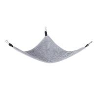 Pssopp Small Pet Hammock Triangle Pet Cage Hammock Hanging Bed Cage Accessories for Sugar Glider Squirrel Hamster Guinea Pig Mice Rats Birds(Grey)