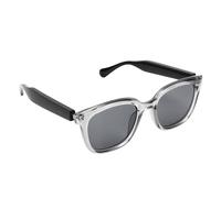 Pssopp Smart Sun Glasses, Glasses Lightweight Music On the Go Touch Control AI Translation Sunglasses for Calls Smart Sun, Blue Lighting Blocking AI With Camera Nan (Transparent Gray)