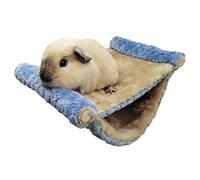 Pssopp Soft Double Layer Small Animal, Which Hangs on the Bed of Amaca for Hamster Cockhorns, Premium Flanel Material, Easy to Install (Blue)