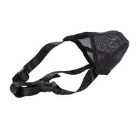 Pssopp Soft Mesh Dog Muzzle Full Coverage Poisoned Bait Protection, Adjustable Overhead Straps for Dogs (L Size(for Wrist Circumference)