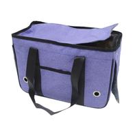 Pssopp Soft Sided Cat Carrier, 39x17x27cm Airline Approved Pet Carrier Collapsible Travel Puppy Crate for Hiking Subways Airplane Car (S Within 2.5kg)