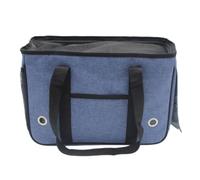 Pssopp Soft Sided Cat Carrier, 50×19×30cm Airline Approved Pet Carrier Collapsible Travel Puppy Crate for Hiking Subways Airplane Car (M 44 X 18 X 28cm, for Up to 5kg)