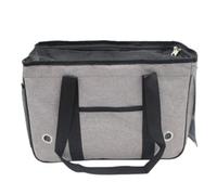Pssopp Soft Sided Cat Carrier, 50×19×30cm Airline Approved Pet Carrier Collapsible Travel Puppy Crate for Hiking Subways Airplane Car (M 44 X 18 X 28cm, for Up to 5kg)
