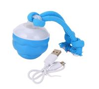 Pssopp Squeaky Automatic Moving Dog Ball, Rechargeable and Knot Design Simulated Sound Smart Interactive Dog Toy Ball for Puppy