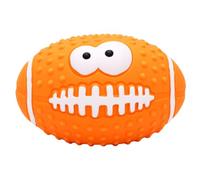 Pssopp Squeaky Dog Toy 2.5 Inch, Rugby Shape (Large)