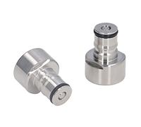 Pssopp Stainless Steel 5/8FPT Keg Coupler Adapter Ball Lock Quick Disconnect Conversion Kit for A D S G Type Beer Keg with Thick Food Grade Silicone Gasket