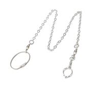 Pssopp Stainless Steel Bird Leash with Anti-Bite Harness & Alloy Foot Ring