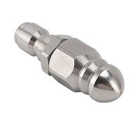Pssopp Stainless Steel Drain Sewer Nozzle, G1/4 High Pressure Washer Jetter