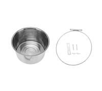 Pssopp Stainless Steel Hanging Dog Bowl, Large Capacity Crate Cage Feeder Anti Spill Design for Big Breed Puppy Meals Hydration