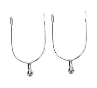 Pssopp Stainless Steel Horse Spurs with Roller Ball for English | Durable Stainless Steel Construction, Smooth Rolling Ball for Gentle Cues, Ideal for Training and Dressage