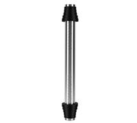 Pssopp Stainless Steel Rolling Pin, 15.87in Nonstick Adjustable Dough Roller Lightweight Kitchen Roller Pin for Baking Pizza Pie Crust Fondant Cookies (Black)
