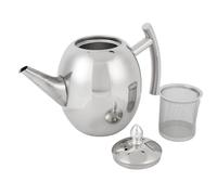 Pssopp Stainless Steel Teapot with Curved Handle and Filter Screen for Stovetop Brewing Steam Outlet Lid Easy Clean 1 Cups (2.0L/2000ml)