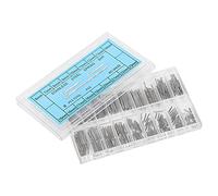 Pssopp Stainless Steel Watch Pins Repair Kit, 360Pcs 18 Sizes Double Shoulder Watchband Link Cotter Spring Bar Set with Storage Box for Repair