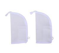 Pssopp Standing Toiletry Bag, EVA Upright Hanging Cosmetic Organizer with Mesh Interior and Built in Hook for Travel Gym Bathroom Business Trip (White)