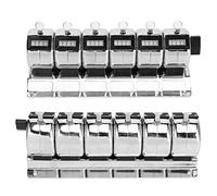 Pssopp Steel Hand Tally Counter, Manual Mechanical Counter for Counting with Holder Terminal Statistics Clear Reading