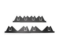 Pssopp Stove Covers Stove Filler Range Trim Kit Adjustable 13.78in to 27.17in Stainless Steel Heat Resistant Dishwasher Safe for and Counter