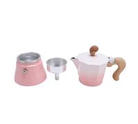 Pssopp Stovetop Coffee Maker, Aluminum Design, Compact 150ml Capacity, Ideal for Traditional Coffee Brewing (Gradient Pink)