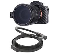 Pssopp Sturdy Durable Quick Switch Lens Filter Holder, Multi Sizes Convenient Aluminum Alloy Len Adapter Holder Compatible with Wide Angle Prime Zoom for Camera (49mm)