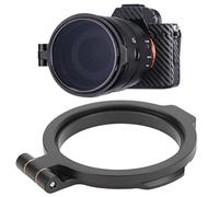 Pssopp Sturdy Durable Quick Switch Lens Filter Holder, Multi Sizes Convenient Aluminum Alloy Len Adapter Holder Compatible with Wide Angle Prime Zoom for Camera (58mm)