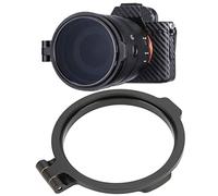 Pssopp Sturdy Durable Quick Switch Lens Filter Holder, Multi Sizes Convenient Aluminum Alloy Len Adapter Holder Compatible with Wide Angle Prime Zoom for Camera (77mm)