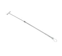 Pssopp Sturdy Stainless Steel Animal Control Pole Dog Catcher Rod for Medium Large Wildlife Handling Dogs Pigs Reptiles with Adjustable Length Ergonomic Design (Hook Handle 75cm)