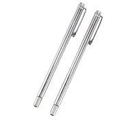 Pssopp Telescoping Magnetic Pickup Tool 2 Pack Stainless Steel Retractable Magnetic Grabber with Pen Clip Extendable Rod for Picking Screws Nuts Bolts in Garage Workshop