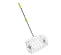 Pssopp Tennis Ball Collector, Ball s Rolling Picker Multifunctional for Fruit Nut Tennis Collector, Stainless Steel Quick Nan (L(13x7x2.6cm/5.1x2.8x1in))