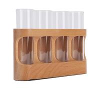 Pssopp Terrarium Kit Plant Propagation Station with Wooden Stand, 9 Level Dimmable LED Light Desktop Terrarium for Hydroponic Research Nan