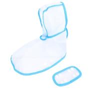Pssopp Transparent Dog Raincoat, Raincoats Quick Snap Small Breeds Leash Access Foldable Lightweight Puppy Rain Jacket for Rainy Day Walks Transparent Dog Raincoat, EVA Water Proof (XS)