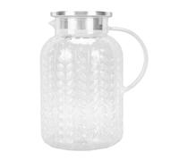 Pssopp Transparent Water Jugs, Heat Proof Acrylic Iced Tea Pitcher Fridge Door Jug with Handle for Milk Juice Iced Tea Lemonade