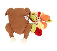 Pssopp Turkey Vegetable Sniffing Roast Toy, Polyester Material, Interactive Training Play Toy for Dogs, Engaging Treat Dispenser Snuffle for Halloween
