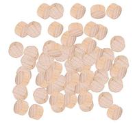 Pssopp Unfinished Wood Slice for DIY Crafts, Beech Wood Discs 0.2in Thick