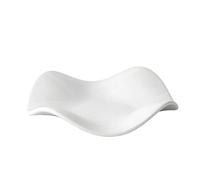 Pssopp Vegetable Plate/fruit Plate/Tray Tray, Decorative Retro Trinket Dish Silver Vanity Ring Holder Dish for Keys Perfume Mother's Day Christmas Thanksgiving Birthday Gifts Ceramic (Bright White)