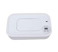 Pssopp Wet Wipes Warmer Foldable Baby Wipe Warmer, Large Capacity Smart Temperature Control Foldable Wipe Dispenser for Nighttime Nurseries Travel Diaper Bags Household Appliances (White)