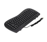 Pssopp Wired Keyboard Mini Keyboard Made with Plastic Quiet 87 Keys USB Interface for Home and Office Use (Arabic)