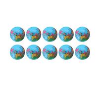 Pssopp World Map Globe Squeeze Stress Balls, PU Material for Stress Relief, Educational Geography Toy for Kids and Adults, 10 Pack