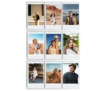 pssped 3 Pack 3-Grid 2x3 Acrylic Magnetic Photo Frame Compatible with Instax Mini EVO/12/11/SE/LiPlay/40/41/99/90, Clear Fridge Magnet Frame for 3-Inch Pictures, Refrigerator Photo Holder (3, 3Grid)