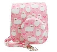 pssped Protective Camera Case Compatible with Fuji Mini 11 Camera, Custom Fit PU Leather Bag, Compact Carrying Storage, Color-Sheep