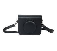 pssped Protective Camera Case Compatible with Kodak C300R Mini Shot 3 Retro 2-in-1 Newer Camera, Custom Fit PU Leather Bag with Adjustable Shoulder Strap, Compact Carrying Storage (Black)