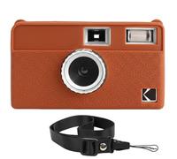 pssped Protective Camera Case Compatible with KODAK EKTAR H35 Half Frame Film Camera,Silicone Protective Cover with Shoulder Strap (Brown)