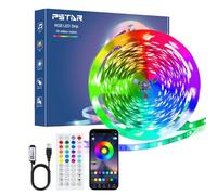 PSTAR 8M Led Strip Lights, Bluetooth RGB Light Strips with Remote & App, Music Sync Color Changing Flexible LED Light Strips, USB Powered for Bedroom Room Lighting Flexible Home Party Decoration