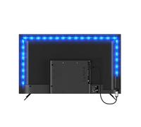 PSTAR LED Lights for TV, 2M TV Backlights, USB Powered RGB Led Light Strip, Music Sync Bluetooth APP and Remote Control for 28-55 inch TV/Monitor Behind Lighting