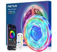 PSTAR LED TV Backlights 4M, RGBIC TV LED Backlight with Music Sync for 50-70 inch TV, Remote Bluetooth APP Control USB Powered for Room Xmas Decor, Bedroom,Party